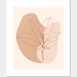 Bohemian Ficus Plant Illustration 2 Posters and Art